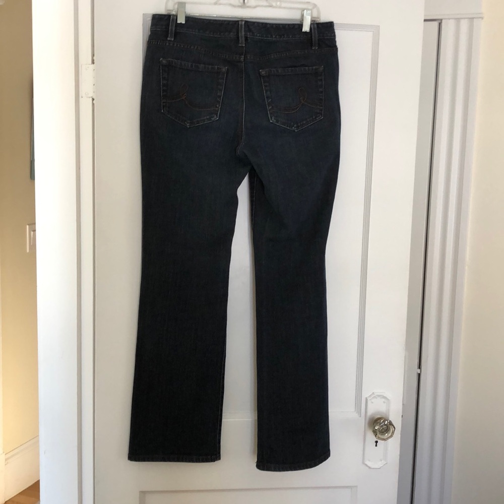 AT Loft Dark Jeans Original Boot Style Size 8 - Picture 2 of 5